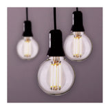 2Pk - Satco 4w G16.5 LED E12 Candelabra Base 5000K 120v Clear Finish Bulb_1