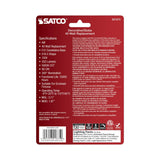 2Pk - Satco 4w G16.5 LED E12 Candelabra Base 5000K 120v Clear Finish Bulb_3