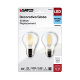 2Pk - Satco 4w G16.5 LED E26 Medium Base 5000K 120v Clear Finish Bulb_2