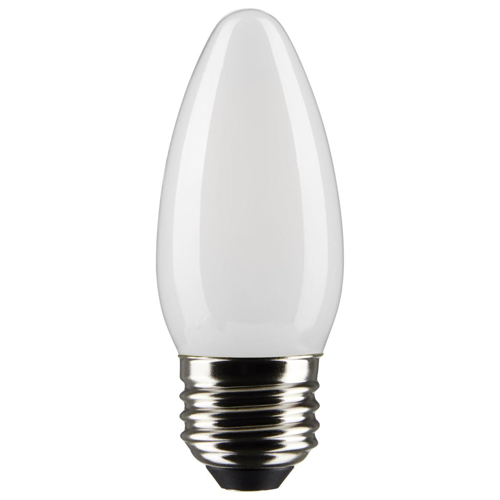 2Pk - Satco 4w B11 LED E26 Medium Base 5000K 120v Frosted Finish Bulb