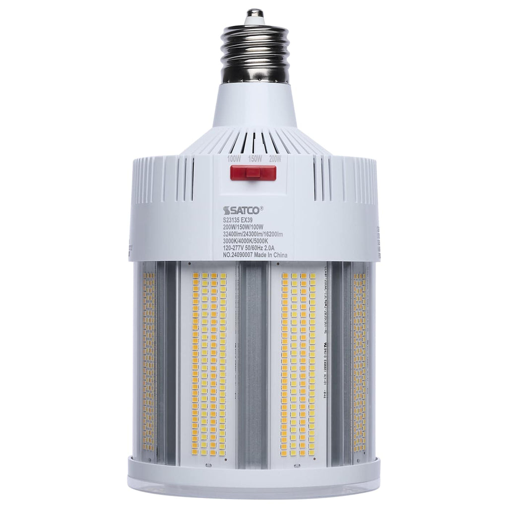 Satco LED Corncob CCT Selectable Mogul Base 120-277v 500w HID Replacement Bulb