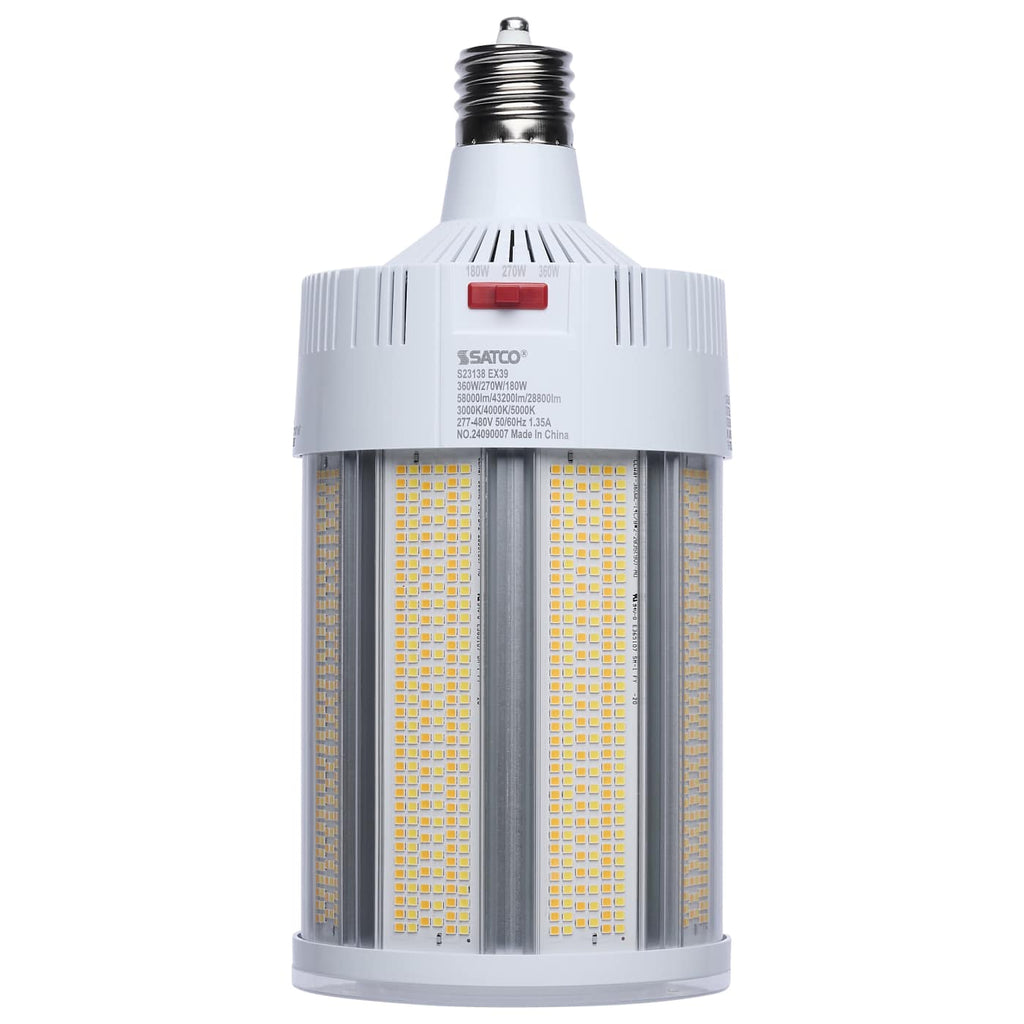 Satco LED Corncob CCT Selectable Mogul Base 277-480v 750w HID Replacement Bulb