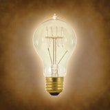 Satco 25w 120v A-Shape A19 Antique Carbon Filament Light Bulb - BulbAmerica