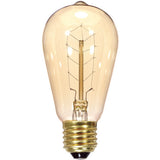 Satco 40w 120v Hairpin Antique Carbon Filament Light Bulb