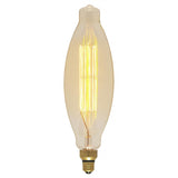 Satco 100w BT38 Incandescent vintage style E26 Base 120v 2200K Amber Finish Bulb