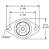 R7S RX7s and RSC Lamp Holder Ceramic Socket - Back Mount Holder_3