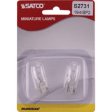 Satco 3.8w miniature T3.25 Mini Wedge base 14v Clear Finish Bulb_1