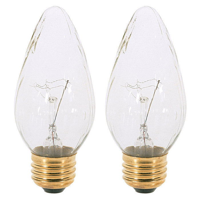 Satco S2769 40W 120V F15 Aurora E26 Medium Base Incandescent lamp - 2 bulbs