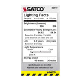 Satco 40w A15 Teflon/PFA Shatterproof Incandescent Clear Appliance Lamp - BulbAmerica