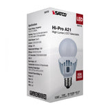 Satco 15w LED A21 High Lumen Output CCT Tunable 120V-277V White Finish Bulb_3