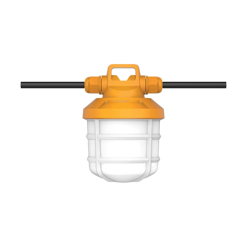 Satco 50Ft High-Lumen Temporary Construction String Light -5 Lamps 50Watt 120V