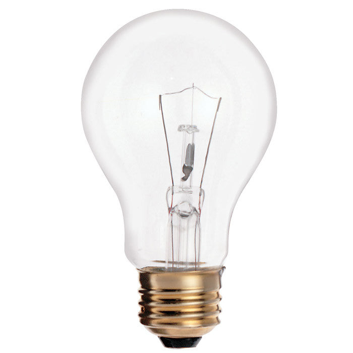 Satco S2997 90W 120V A19 Clear E26 Medium Base Incandescent bulb