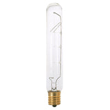 Satco S3222 25W 130V T6.5 Clear E17 Intermediate Base Incandescent bulb