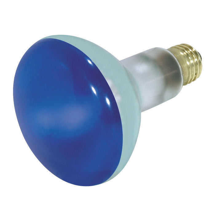 Satco S3228 75W 130V BR30 Blue E26 Medium Base Incandescent light bulb