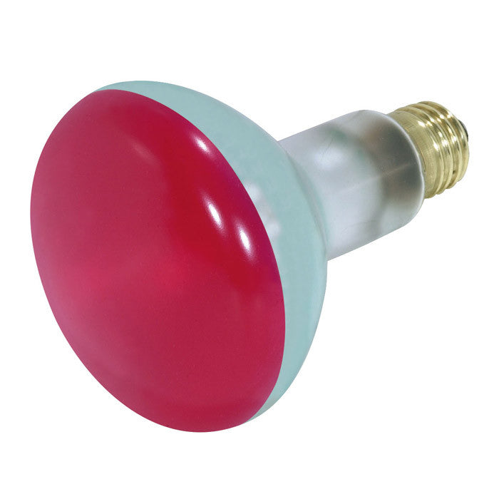 Satco S3240 75W 130V BR30 Red E26 Medium Base Incandescent light bulb