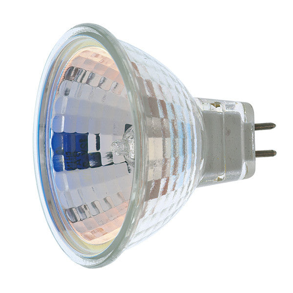 Satco 20w Halogen MR16 BAB Miniature 2 Pin Round base 12v Carded Bulb