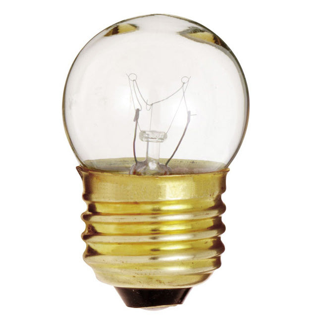 Satco S3606 7.5W 120V S11 Clear E26 Base Incandescent Light Bulb - 5 bulbs/ PK