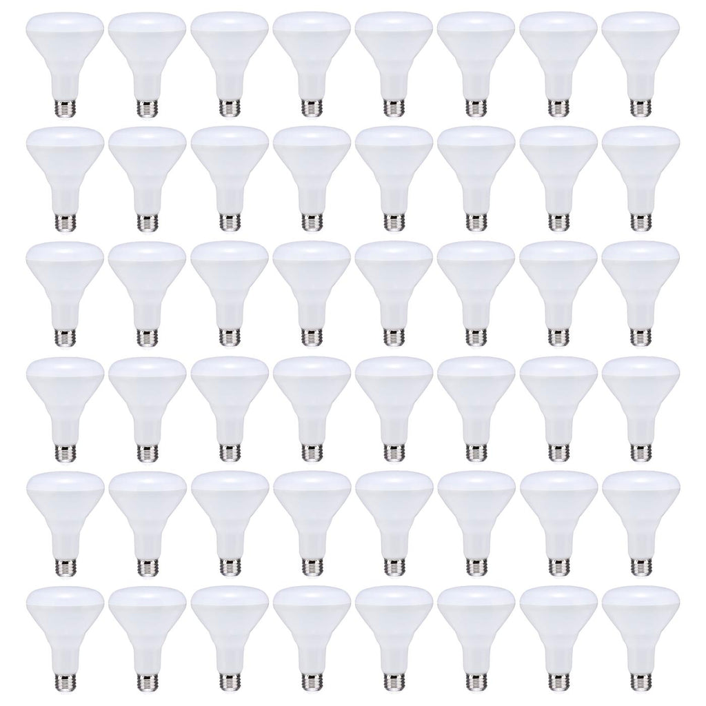 48Pk - Satco 8.5w BR30 LED 2700K 80 CRI Medium Base 120Vs Bulb