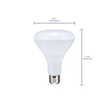 48Pk - Satco 8.5w BR30 LED 2700K 80 CRI Medium Base 120Vs Bulb_3