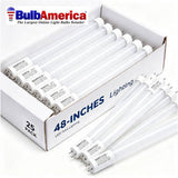 25Pk - Satco 15w 48-in T8 LED 3500K CCT G13 Bi Pin Ballast Bypass 120-277v Tube