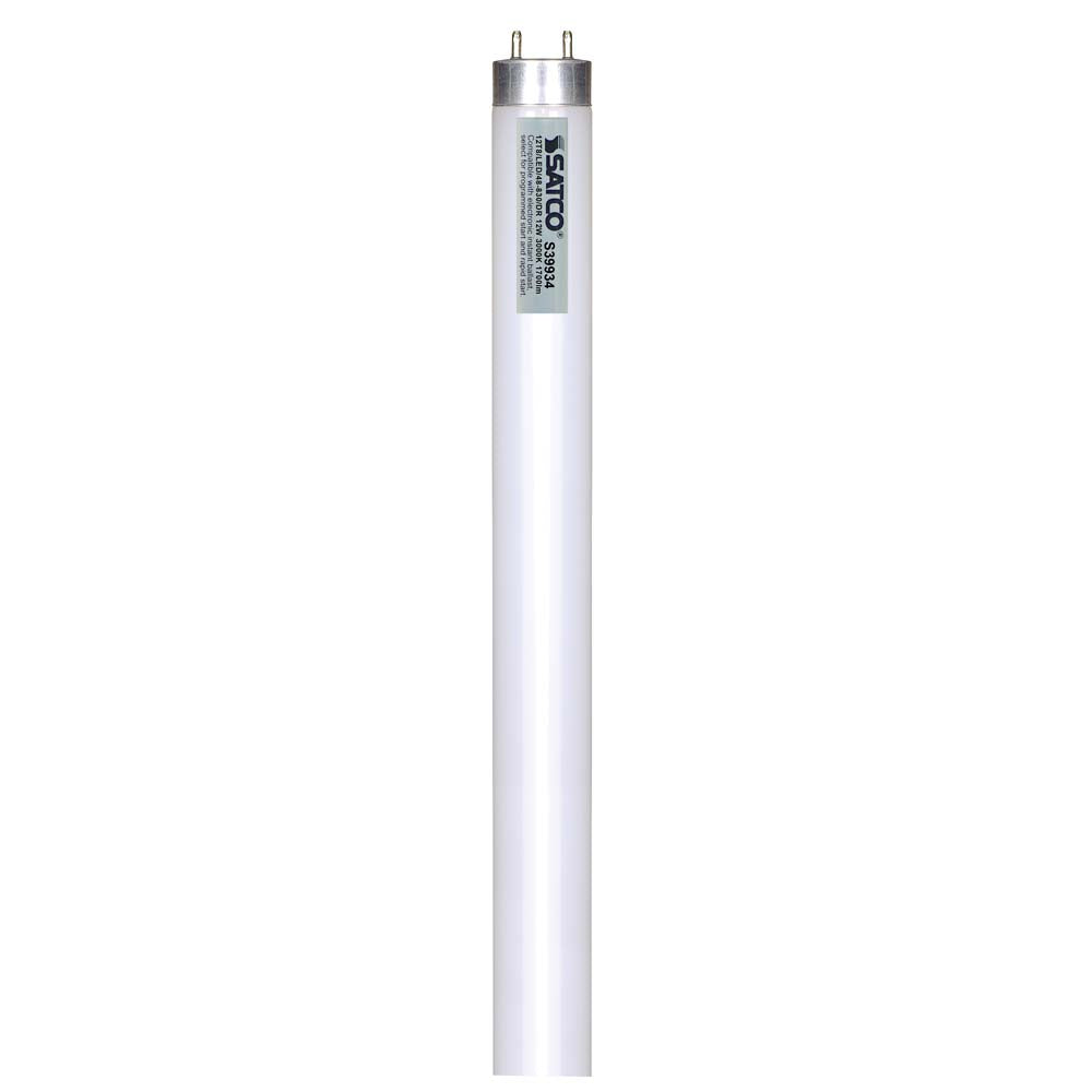 Satco 12w 48in T8 LED Tube G13 Base 1700LM 3000k - Ballast dependent