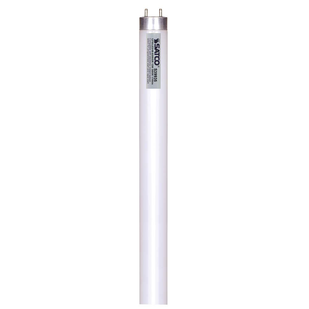 Satco 12w 48in T8 LED Tube G13 Base 1700LM 3500k - Ballast dependent