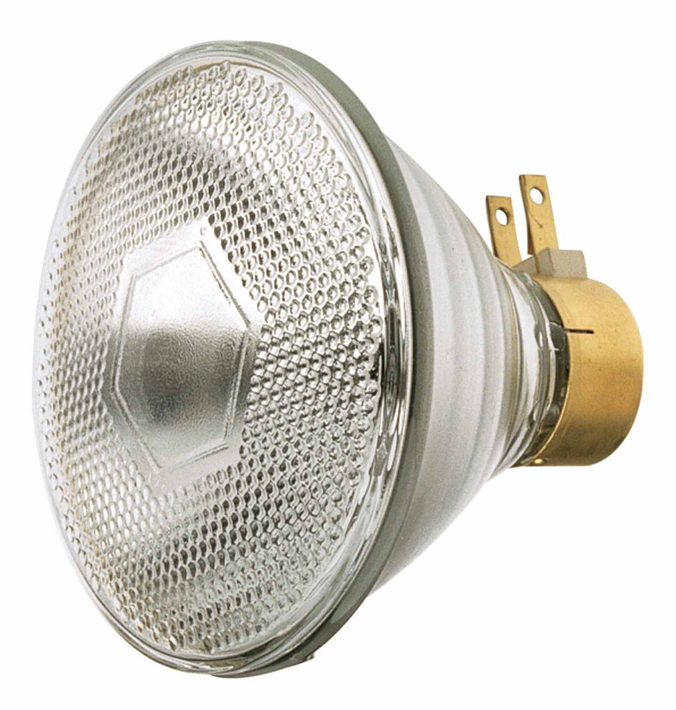 Satco 90w Halogen PAR38 Clear 1310 Lumens Medium Side Prong base 120v Bulb