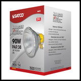 Satco 90w Halogen PAR38 Clear 1310 Lumens Medium Side Prong base 120v Bulb - BulbAmerica