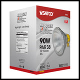 Satco 90w Halogen PAR38 Clear 1310 Lumens Medium Side Prong base 120v Bulb_1