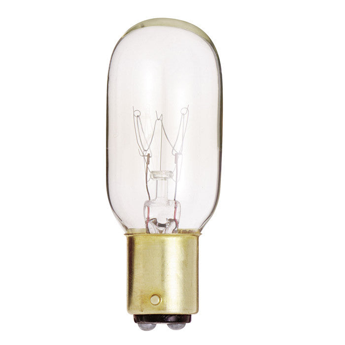 10Pk - Satco S4719 15W 130V T7 Clear BAY15d Incandescent light bulb