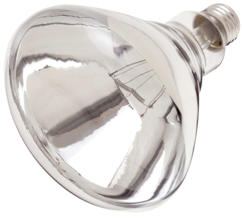 Satco 125w BR40 Incandescent Clear Heat E26 base 120v Shatterproof coated Bulb