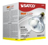 Satco 175w BR38 Incandescent Clear Heat Medium base 120v Bulb_1