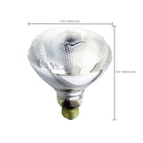 Satco 125w BR38 Incandescent Clear Heat Medium Base 120v Bulb_2