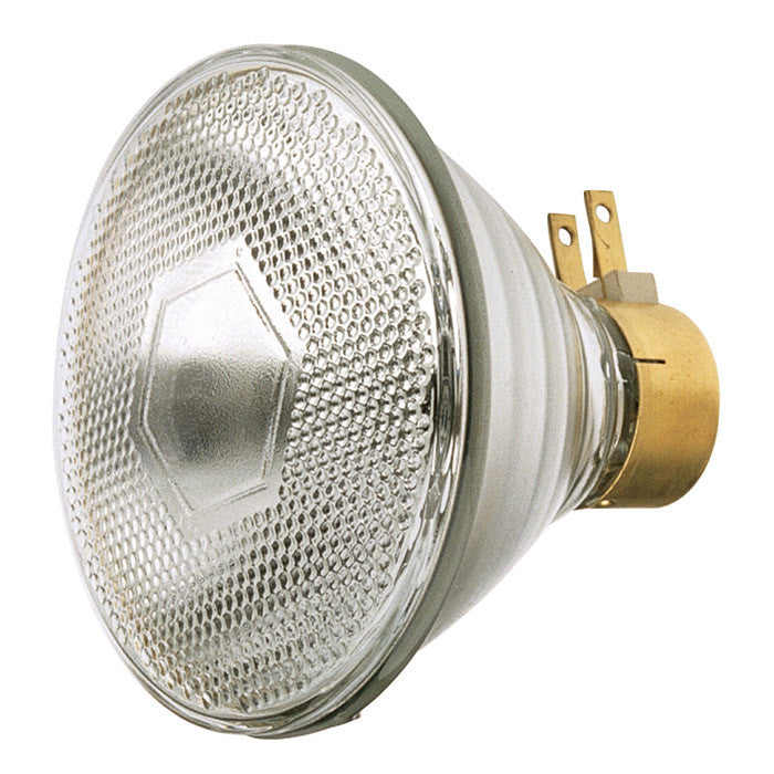 Satco 120w PAR38 Incandescent Clear 1740 Lumens Side Prong base 120v Bulb