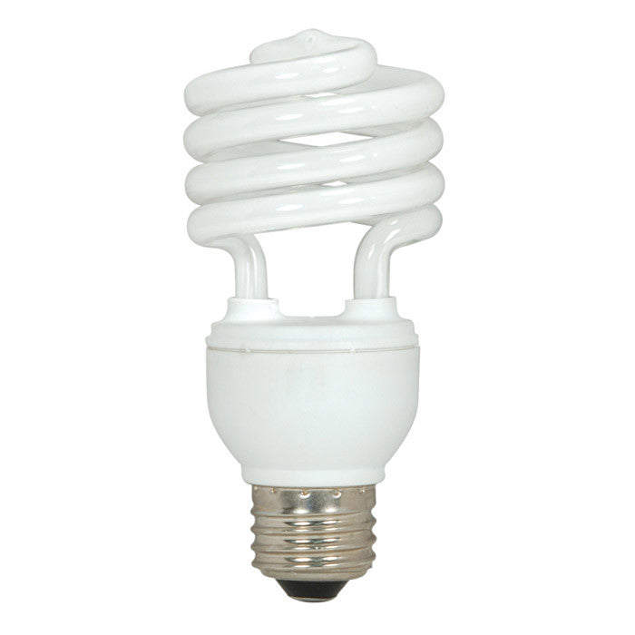 Satco S6272 3 Pack - 18W T2 Ultra Mini Spirals Screw-In 4100K fluorescent bulb