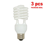 Satco S6275 3 Pack - 23W T2 Ultra Mini Spirals Screw-In 4100K fluorescent bulb - BulbAmerica