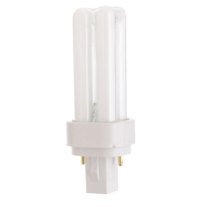 Satco S6715 9W Quad Tube 2-Pin G23-2 Plug-In base 3000K fluorescent bulb