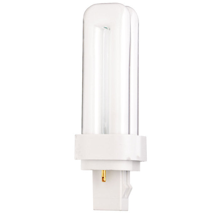 Satco S6717 13W Quad Tube 2-Pin GX23-2 Plug-In base 2700K fluorescent bulb