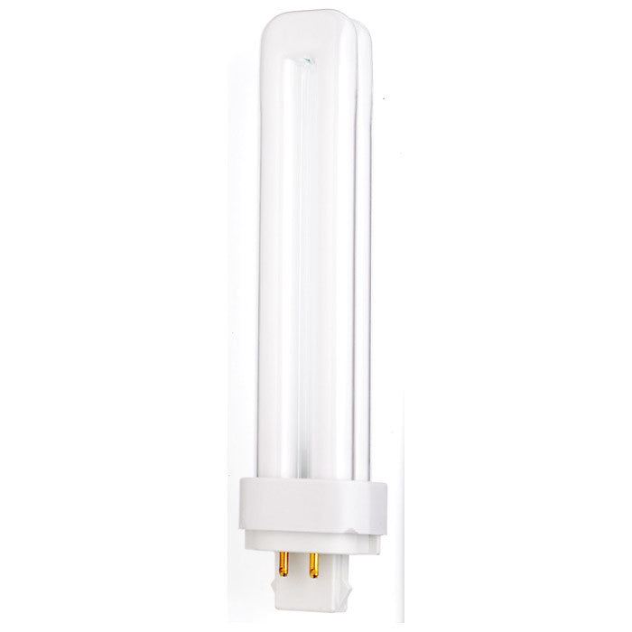 Satco S6739 26W Quad Tube 4-Pin G24Q-3 Plug-In base 3500K fluorescent bulb