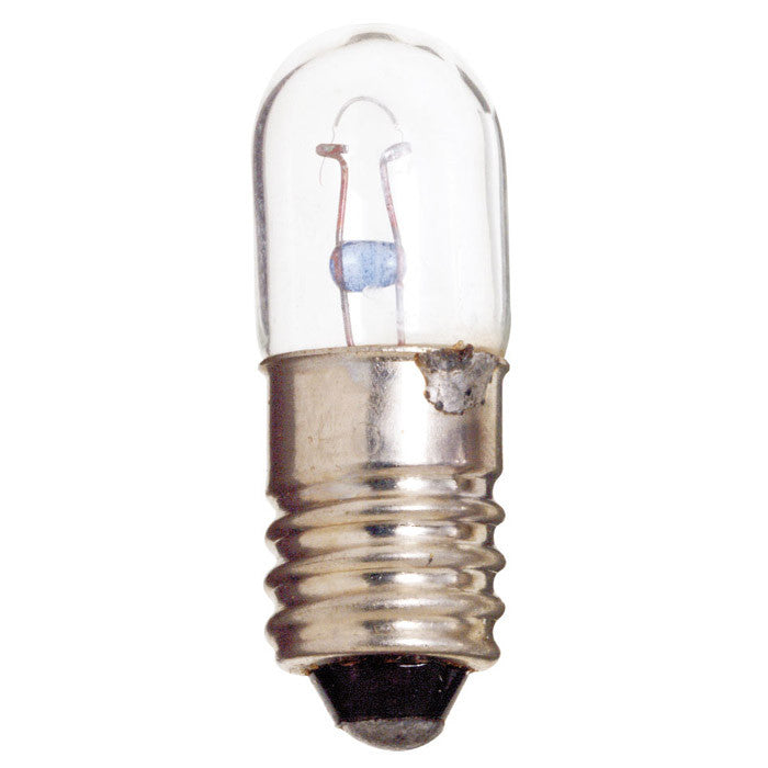 Satco S6908 0.95W 6.3V T3.25 E10 Base C-40 Miniature light bulb