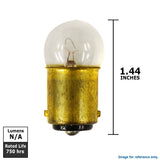 Satco S6949 7.5W 13V G6 Globe BA15d Miniature light bulb - BulbAmerica