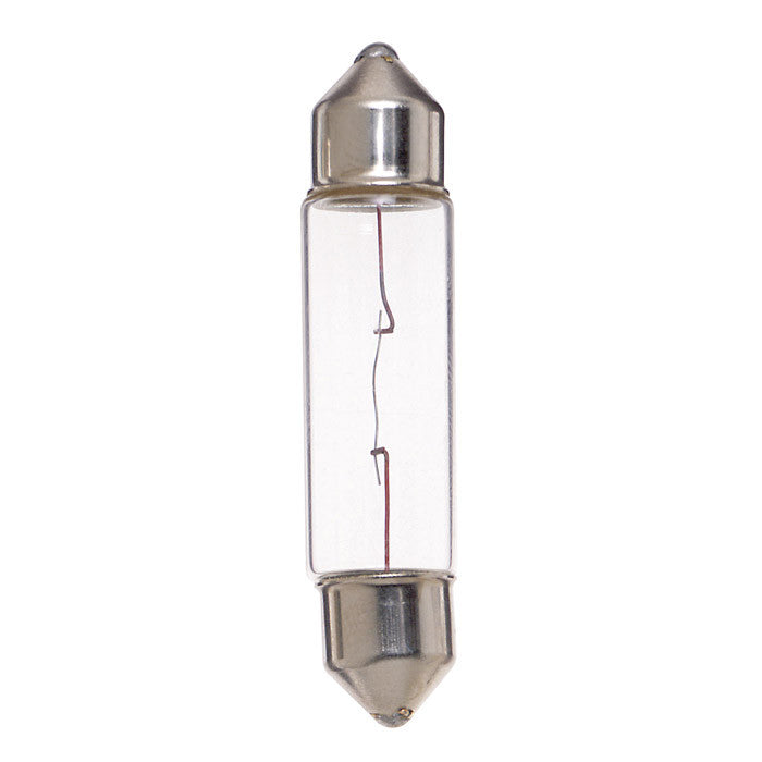 Satco 5w miniature T3 1/4 50 Lumens Festoon base 12v Bulb