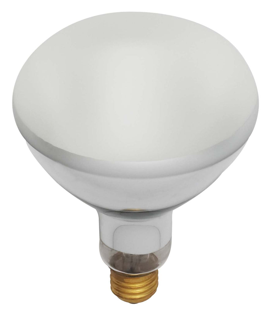 Satco 500w BR40 Incandescent Frost 5500 Lumens Medium base 130v heat lamp