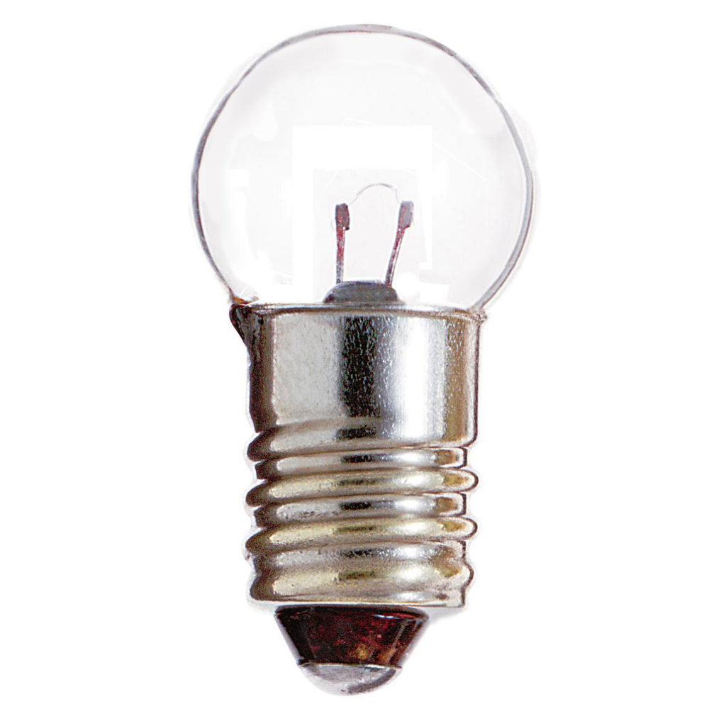 Satco 1.47w miniature G4.5 E10 Miniature Screw base 4.9v Clear Finish Bulb