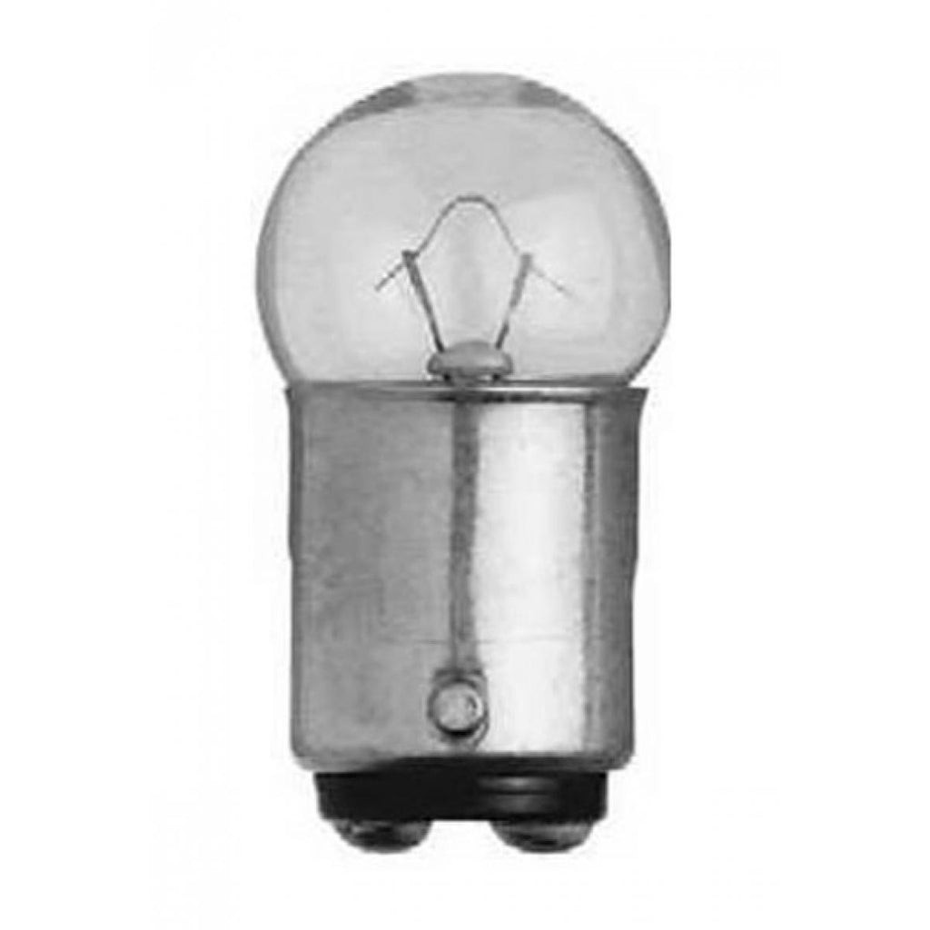 Satco 6.63w G6 miniature BA15d DC Bay base 6.5v Clear Finish Bulb