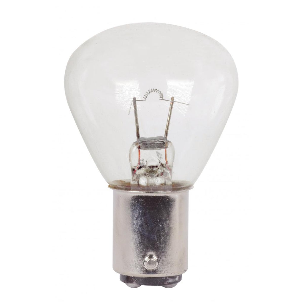 Satco 24w RP11 miniature BA15d DC Bay base 6.2v Clear Finish Bulb