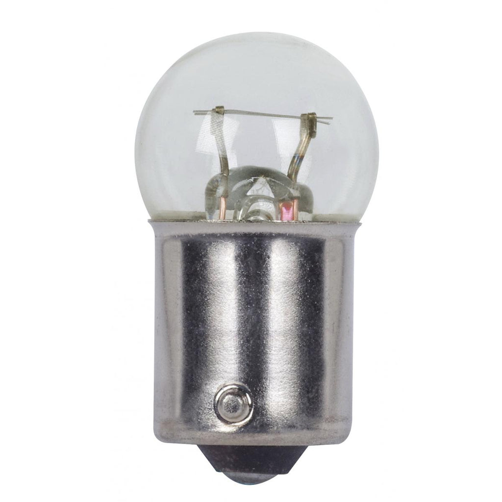 Satco 7.97w G6 miniature BA15d Double Contact base 13.5v Clear Bulb