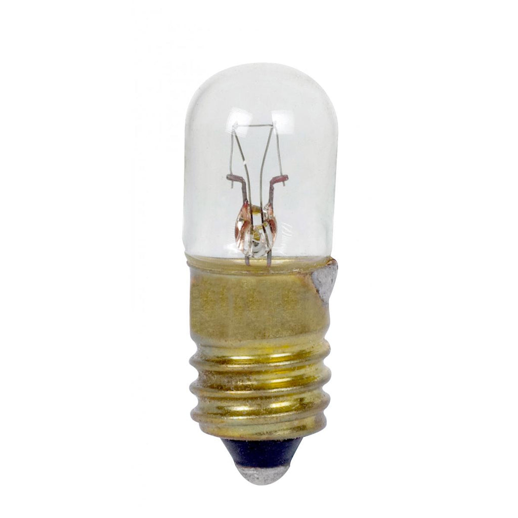 Satco 4w T3.25 miniature E10 Miniature Screw base 24v Clear Bulb