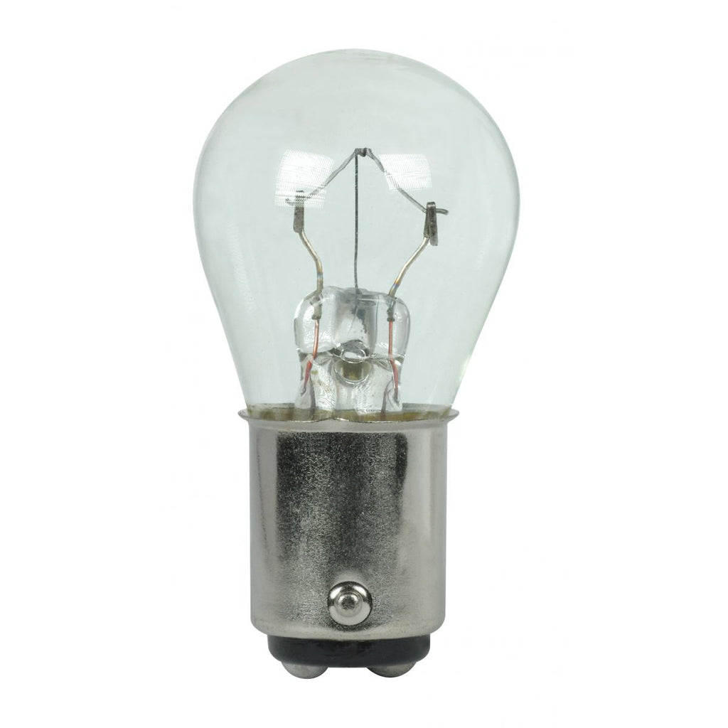 Satco 14.28w S8 miniature BA15d DC Bay base 28v Clear Bulb