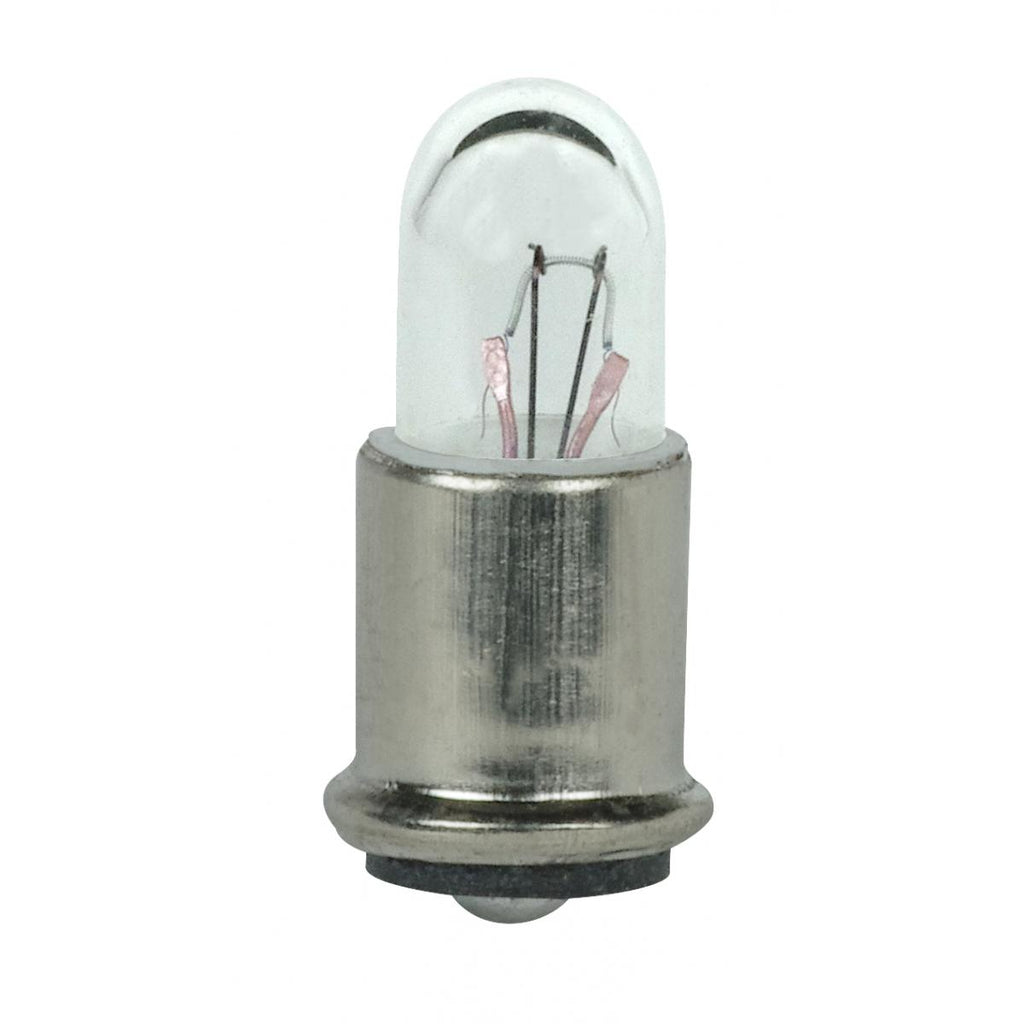 Satco 1.26w T1.75 miniature SX6s Midget Flange base 6.3v Clear Bulb